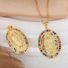 Jewelry Copper Geometric Microinlaid Zircon Electroplated Fashion Lip Chain