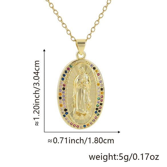 Jewelry Copper Geometric Microinlaid Zircon Electroplated Fashion Lip Chain