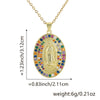 Jewelry Copper Geometric Microinlaid Zircon Electroplated Fashion Lip Chain