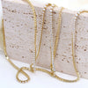 Jewelry Copper Geometric Microinlaid Zircon Tennis Chain Clavicle Chain Electroplated Unisex