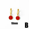 Jewelry Copper Geometric Pattern Goldplated Pendant Earrings