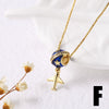 Jewelry Copper Geometric Pendant Necklace Electroplating