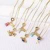 Jewelry Copper Geometric Pendant Necklace Electroplating