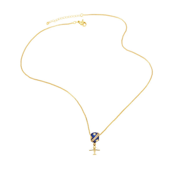 Jewelry Copper Geometric Pendant Necklace Electroplating