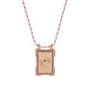 Jewelry Copper Geometric Retro Style Set With Diamonds Tarot Necklace Women's
