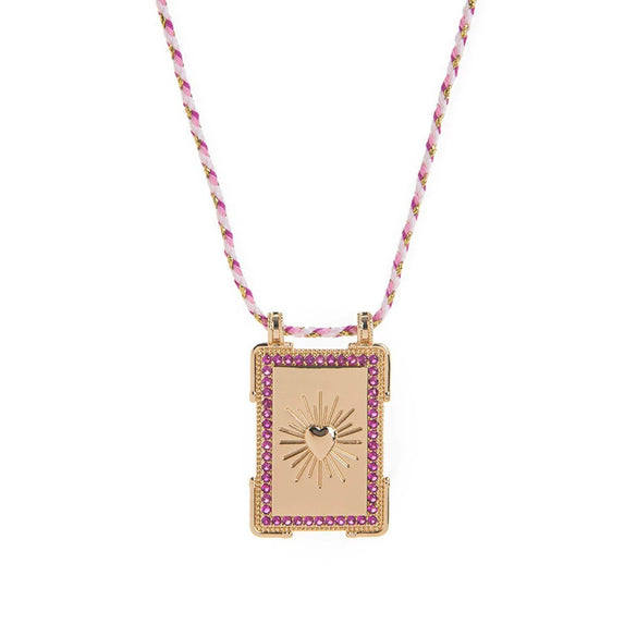 Jewelry Copper Geometric Retro Style Set With Diamonds Tarot Necklace Women's