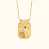Jewelry Copper Geometric Retro Style Set With Diamonds Tarot Necklace Women's
