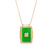 Jewelry Copper Geometric Retro Style Set With Diamonds Tarot Necklace Women's
