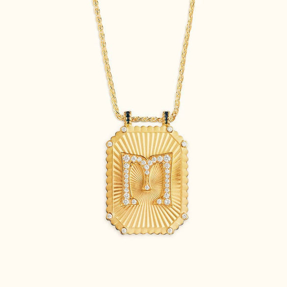 Jewelry Copper Geometric Retro Style Set With Diamonds Tarot Necklace Women's