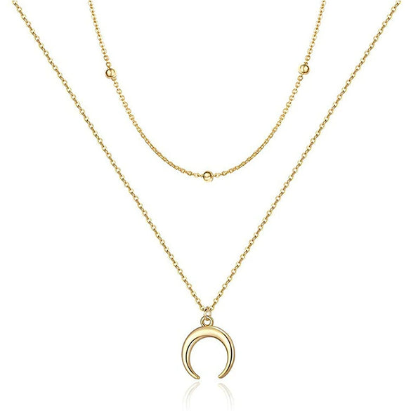 Jewelry Copper Geometric Round Cross Pieces Eye Single Double Triple Layer Multi Style Elegant Fashion Medieval Neck Chain