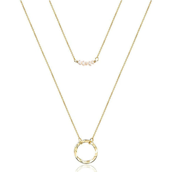 Jewelry Copper Geometric Round Cross Pieces Eye Single Double Triple Layer Multi Style Elegant Fashion Medieval Neck Chain