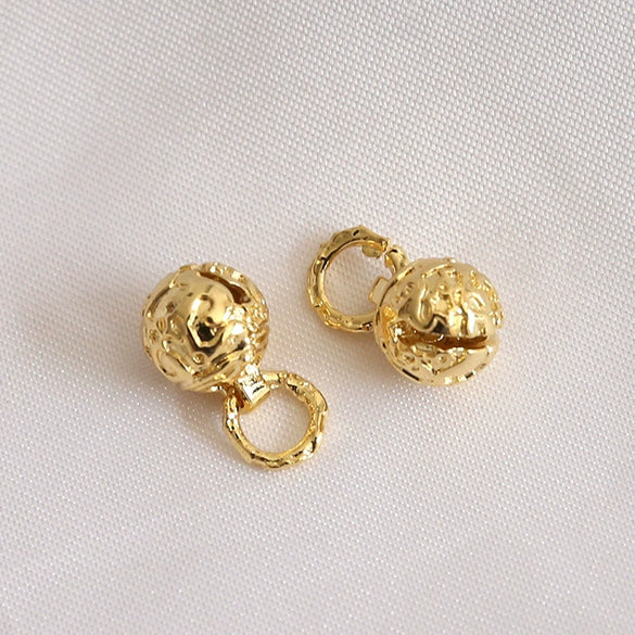Jewelry Copper Gold Piao Bell Baroque Pendant Electroplating Handmade Pearl Accessories