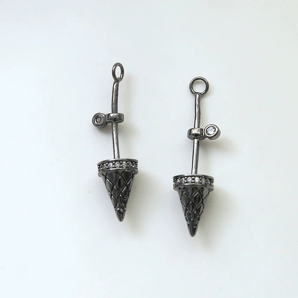 Jewelry Copper Gold Piao Bell Baroque Pendant Electroplating Handmade Pearl Accessories