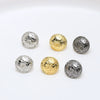 Jewelry Copper Gold Plated Inlaid Zirconium Rabbit Round Shield Badge Accessories Handmade Minimalist Electroplating