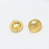 Jewelry Copper Gold Plated Inlaid Zirconium Rabbit Round Shield Badge Accessories Handmade Minimalist Electroplating
