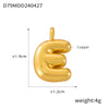 Jewelry Copper Goldplated English Letter Pendant With Geometric Pattern And Simple Style