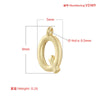 Jewelry Copper Goldplated English Letter Vertical Ring Pendant Accessories