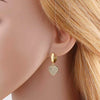 Jewelry Copper Heart Geometric U Shape Goldplated Earrings For Women