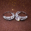 Jewelry Copper Heart Ring With Zircon For Women