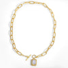 Jewelry Copper Heart Shape Fivepointed Star Diamond Zircon Pendant Necklace Whip Chain