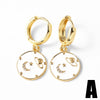 Jewelry Copper Heartshaped Electroplated Real Gold Earrings