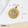 Jewelry Copper Inlaid With Zircon Animal Lion Tiger Leopard Cheetah Hollow Electroplated Pendant