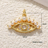 Jewelry Copper Inlaid Zircon Blue Eye Snake Love Pendant Bracelet Earrings