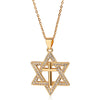 Jewelry Copper 14K Gold Plated Micro Inlaid Zircon Star Pendant Ochain Necklace For Male And Female With Natural Design Sense