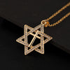 Jewelry Copper 14K Gold Plated Micro Inlaid Zircon Star Pendant Ochain Necklace For Male And Female With Natural Design Sense