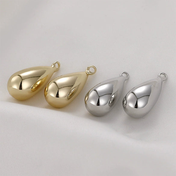 Jewelry Copper 14K Goldfilled Colorpreserving Dropshaped Teardrop Pendant Handmade Electroplating Accessories