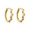 Jewelry Copper Microinlaid Colorful Zircon Geometric Elegant Women Earrings