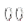 Jewelry Copper Microinlaid Colorful Zircon Geometric Elegant Women Earrings