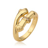 Jewelry Copper Microinlaid Heart Ring Unisex Women's