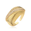 Jewelry Copper Microinlaid Heart Ring Women's Unisex