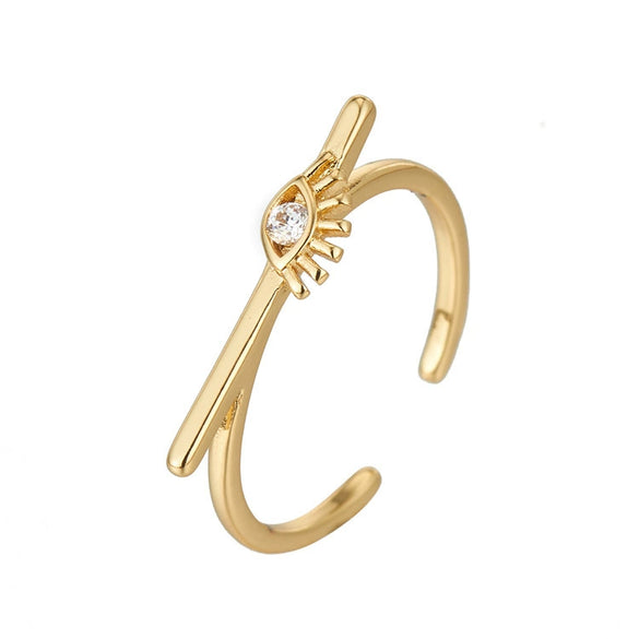 Jewelry Copper Microinlaid Heart Ring Women's Unisex