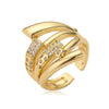 Jewelry Copper Microinlaid Heart Ring Women's Unisex