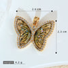 Jewelry Copper Micropaved Animal Zodiac Cartoon Style Butterfly Necklace Pendant