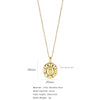 Jewelry Copper Mixed Gem Inlaid Zircon Geometric Electroplating Women's Titanium Steel Ochain Clavicle Necklace