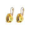 Jewelry Copper Natural Dropshaped Zircon Earrings For Women