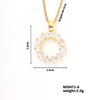 Jewelry Copper Necklace With Geometric Design And Electroplating Treatment For Women