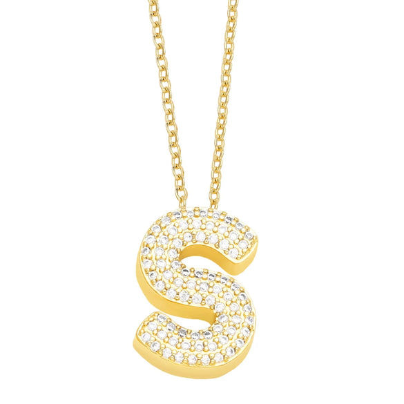 Jewelry Copper Necklace With Zircon Inlay And Letters Numbers Text Pattern Ochain For Women