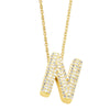 Jewelry Copper Necklace With Zircon Inlay And Letters Numbers Text Pattern Ochain For Women