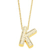 Jewelry Copper Necklace With Zircon Inlay And Letters Numbers Text Pattern Ochain For Women