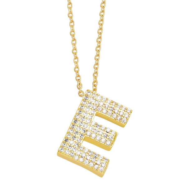 Jewelry Copper Necklace With Zircon Inlay And Letters Numbers Text Pattern Ochain For Women