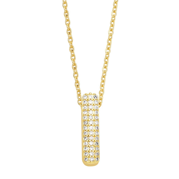 Jewelry Copper Necklace With Zircon Inlay And Letters Numbers Text Pattern Ochain For Women