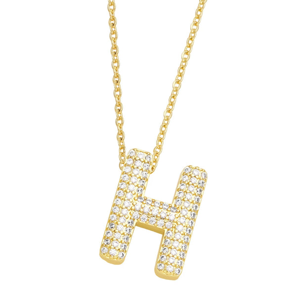 Jewelry Copper Necklace With Zircon Inlay And Letters Numbers Text Pattern Ochain For Women