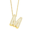 Jewelry Copper Necklace With Zircon Inlay And Letters Numbers Text Pattern Ochain For Women