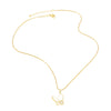 Jewelry Copper Ochain Butterfly Dripping Oil Insect Style Necklace