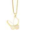 Jewelry Copper Ochain Butterfly Dripping Oil Insect Style Necklace