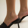 Jewelry Copper Ochain Long Tassel Necklace Geometric Style Electroplated